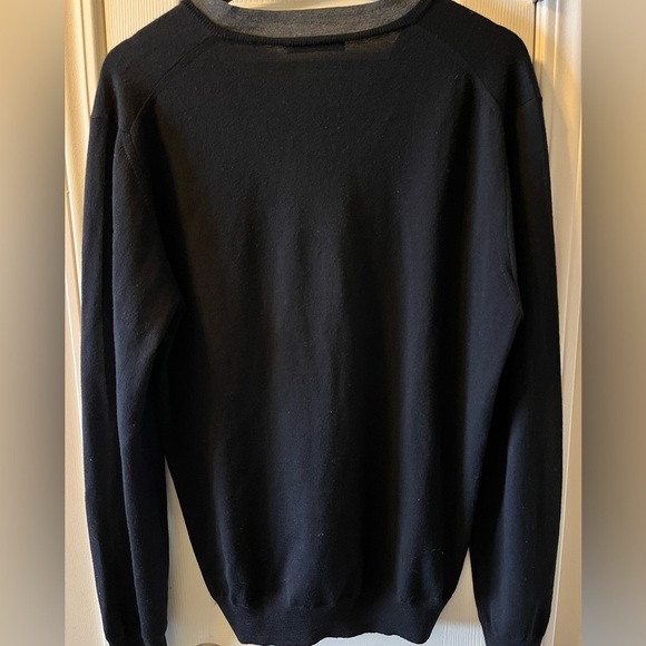 Mens Z Zegna Lightweight V Neck Wool Sweater XL - Picture 2 of 7